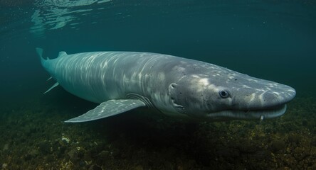 Fototapeta premium The beluga sturgeon is the largest freshwater fish species worldwide