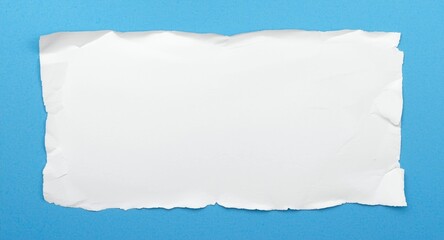 Fototapeta premium Torn paper border with blue gradation framing notebook page abstract backdrop