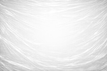 Obraz premium white plastic stretch wrap film texture background with copy space