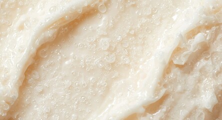 Obraz premium Foamy face wash showing creamy texture in macro view