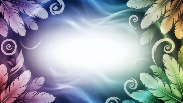 Ethereal Fantasy Light Swirl Abstract Motion Background Design