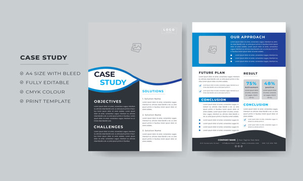 business case study template and case study layout for your business