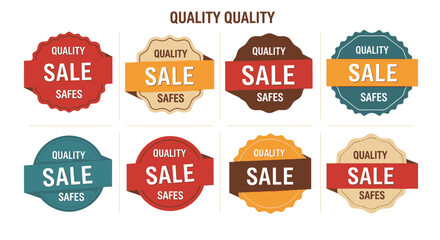 Obraz premium Colorful Sale Discount Labels Stickers.