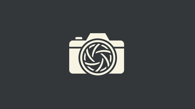 Camera Icon on Dark Background