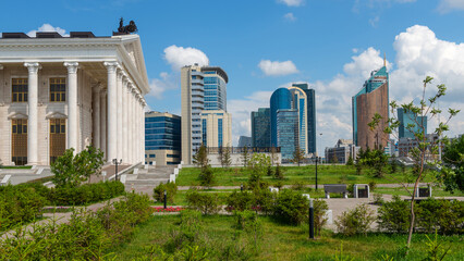 Fototapeta premium The business and cultural center of the capital of Kazakhstan, Astana