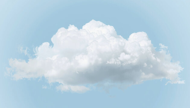 Soft white cloudlet with feathered edges on a transparent background &mdash; clean overlay for sky swaps 