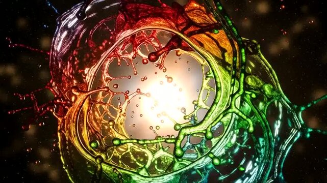 Vibrant Abstract Liquid Motion Graphics Background.