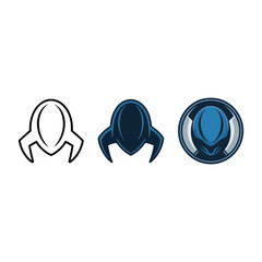 Alien spacecraft icons with lander shapes and glossy domes, extraterrestrial vehicle graphics for sci fi games, posters, kids space adventures © RA Studio