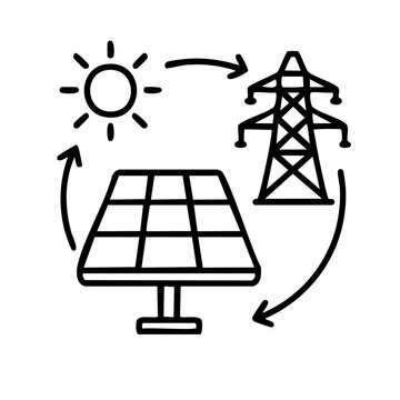 Renewable solar energy system with sun and power pylon