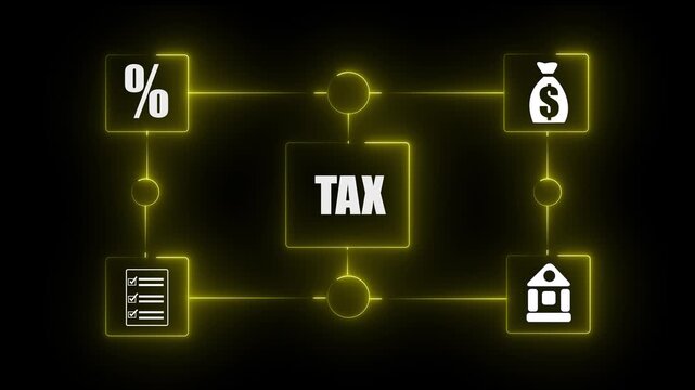 2025, 2026, 2027 tax planning and government relief concept, businessman calculate TAX and filing VAT and taxation documents, managing tax credit, payment, and financial report preparation
