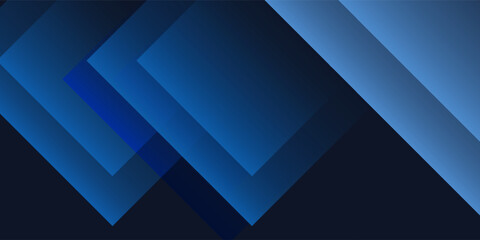 Fototapeta premium Blue black abstract background geometry shine and layer element vector for presentation design. Suit for business, corporate, institution, party, festive, seminar, and talks
