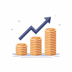 Increasing Stacks of Golden Coins. © aliza