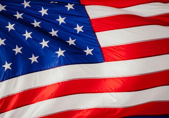 Fototapeta premium Celebrating 4 july independence day in america a patriotic stars and stripes flag