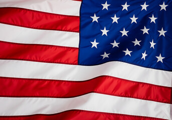 Fototapeta premium American flag waving celebrating 4th of july independence day in america