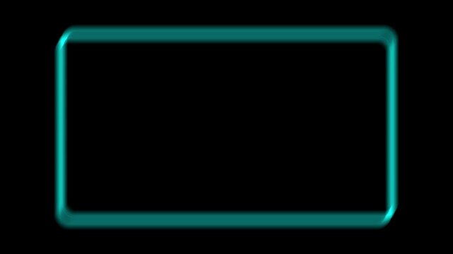 Futuristic sci-fi HUD display featuring a centralized direction indicator with blue neon light effects and abstract motion graphic elements for high-end video projects. black screen  4k video