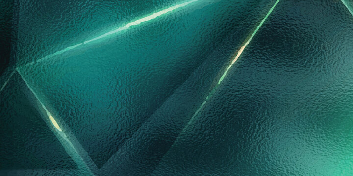 Abstract Green Light Background. Polygonal Elegance and Frame Background Designs