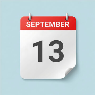 September 13th Calendar Icon - Mark Your Important Date