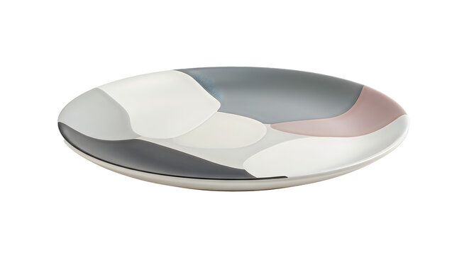 Isolated Abstract Plate Design