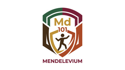Obraz premium Mendelevium Education Logo