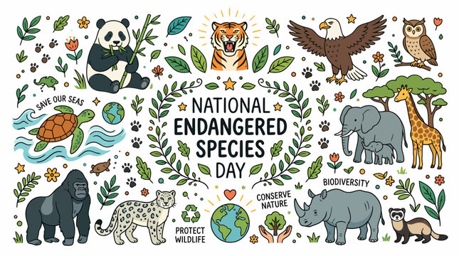 Endangered Species Day Animals Diversity Nature Protection