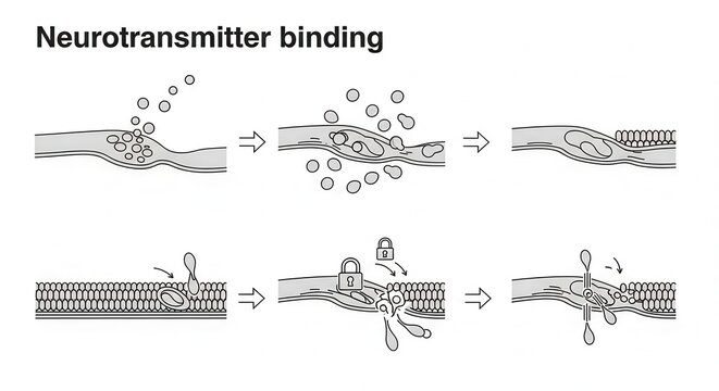 Neurotransmitter Binding: Synaptic Transmission and Receptor Activation