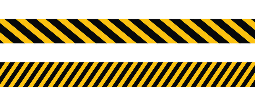 The potential danger vector template sign. Vector illustration. Black and yellow mark. eps10.
