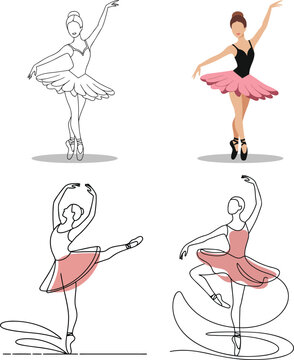 World dance day line art vector