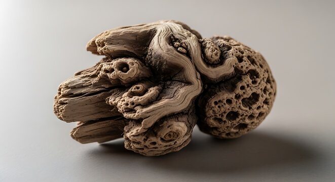 Detailed close-up of morel mushrooms.