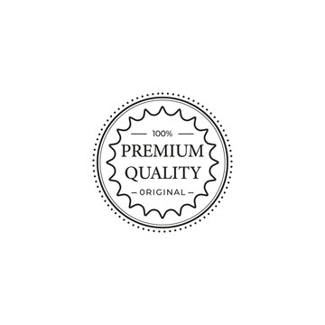 Premium original product label design template 