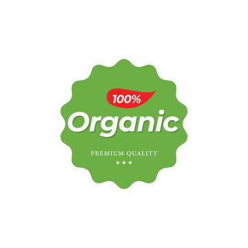 Organic original product label design template 