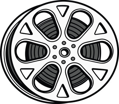 Film Elements Cinema Illustration Design. Movie Production Elements Illustration. Film Industry Equipment Design Illustration. Cinema Film Elements Illustration Design. Movie Making Tools Illustration