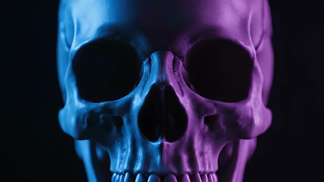 Abstract Glitch Effect with Neon Colors on Black Background