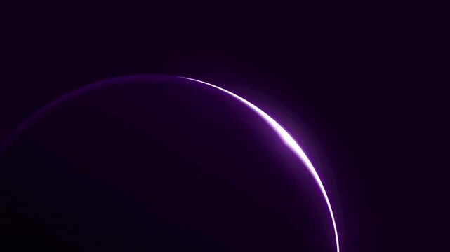 purple round planet background with light glow