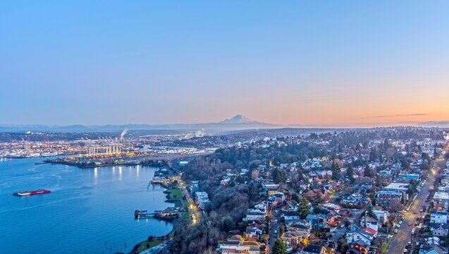 west seattle, washington and mount rainier