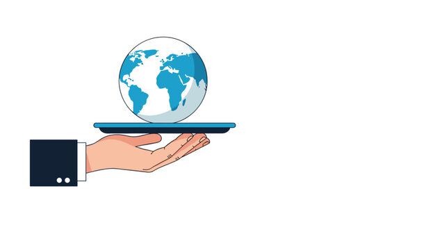 Ambitious businessman using a pole vault to jump over a rising bar chart towards a shining success star in a blue sky background.