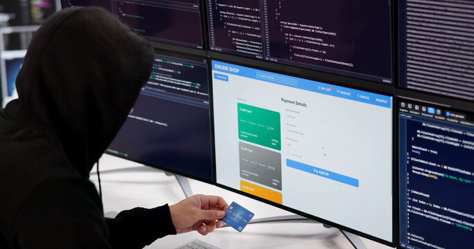 Cyber Thief Illegally Purchasing Goods Online