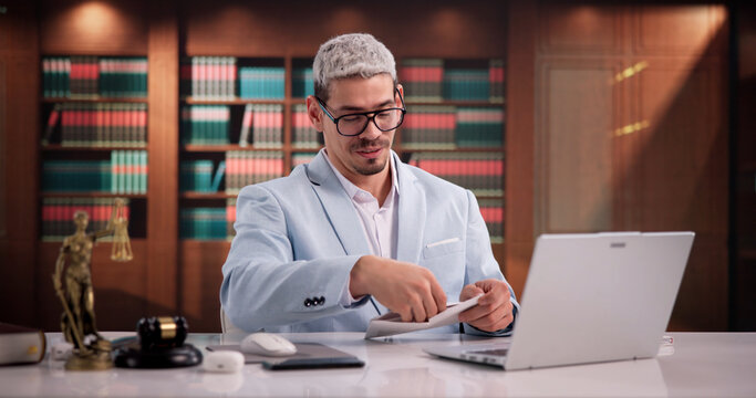 Joyful Lawyer Reviews Positive Outcome Letter