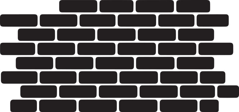 Black brick wall pattern bricks