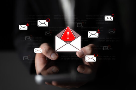 A cybersecurity alert indicating a phishing scam or malware threat. This dangerous email requires immediate action to protect against data theft and unauthorized system access. Fermion