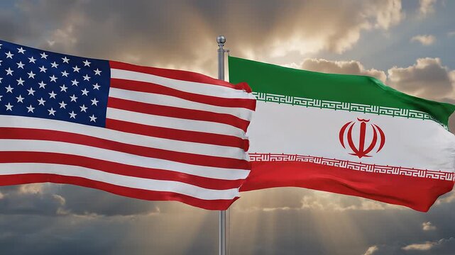Flags side by side under shifting skies&hellip;