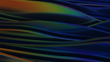 Naklejka premium Abstract Colorful Waves Background Colorful Waves Flowing Dark Design Texture Art. Concept featuring colorful, waves, flowing, dark, design for professional commercial design.