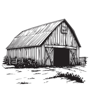 old barn in the countryside