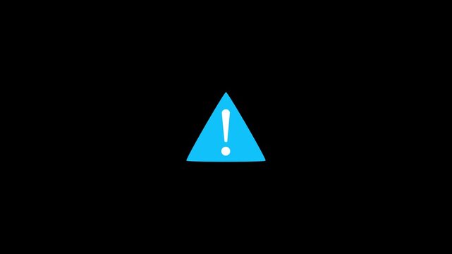 A minimalist depiction showcases a solid turquoise equilateral triangle centered on a stark black background creating a simple geometric form high quality. 4k video animation