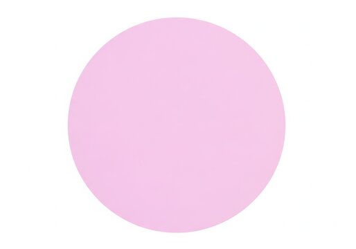 A large pink circle on a white background