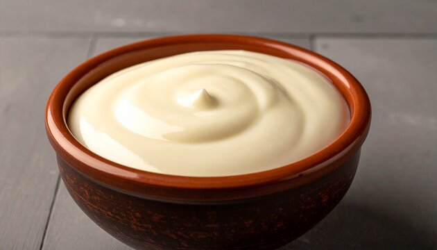 Muhallebi. Silky Middle Eastern milk pudding with a soft swirl and elegant clay bowl presentation. 