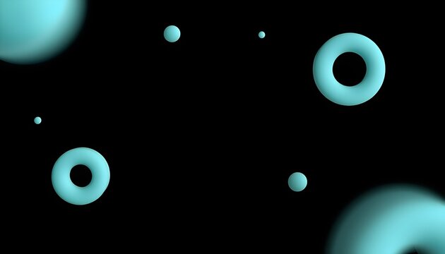 A stunning visual representation of glowing blue orbs floating in a dark space