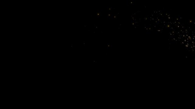 Bright flying sparks particle spinning snow , flashing star Gold Particles Moving Background. fast energy flying wave line flash lights Magic glittering gold circle. Glitter golden tail ring effect