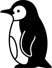 penguin on a white background © Ali