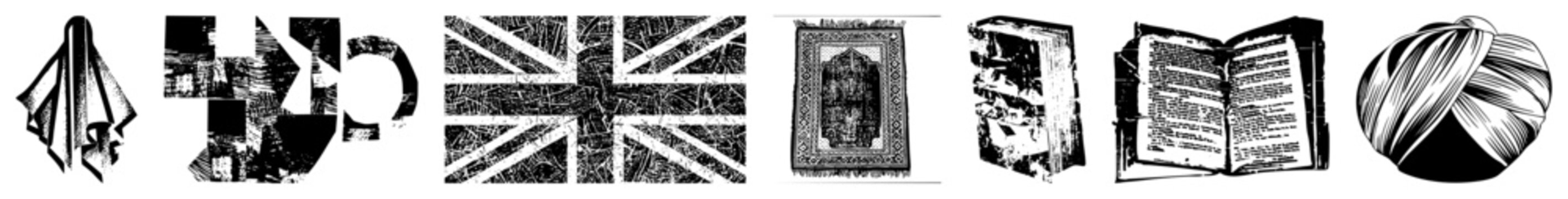 Weathered Union Jack flag, aged fabric texture, classic British emblem, historical flag design, symbol, grunge aesthetic.