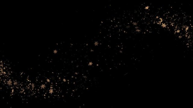 Golden comet background tail glitter particles snow Winner screen. Flare Countdown screen. ceremony border Shining sparkles central frame ring, magic shimmer glow Glitter magic effect Light streaks